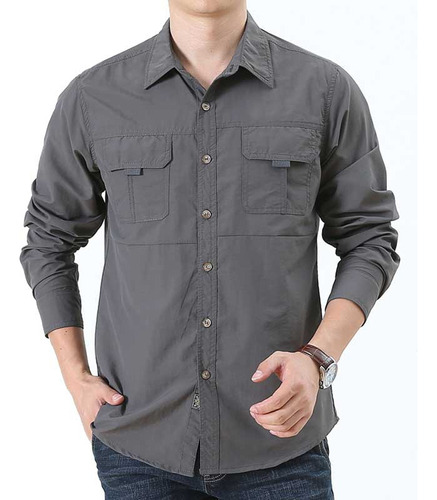 Camisa Tática De Secagem Rápida Com Roupa Militar Masculina