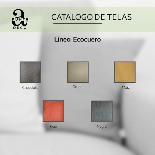Imagen 4 de 10 de 4 Almohadones 60x60 Ecocuero Para Sillones Cierre Algarrobo