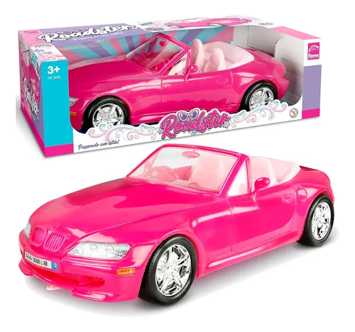Carrinho Para Meninas Grande 46cm De Colocar Bonecas Rosa