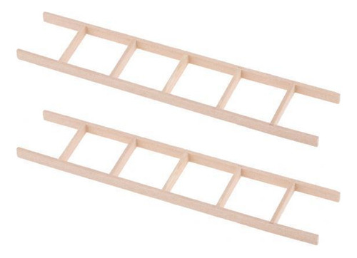 2 X 1/12 De Escalera Recta De Miniatura, 2 Piezas