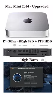 Mac Mini 2014 I7 3ghz 16gb 480gb Ssd+ 1tb Hdd Clases/trabajo