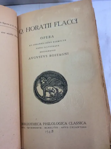 Q. Horath Flacci. Avgvstvs Rostagni. Opera (Usado)