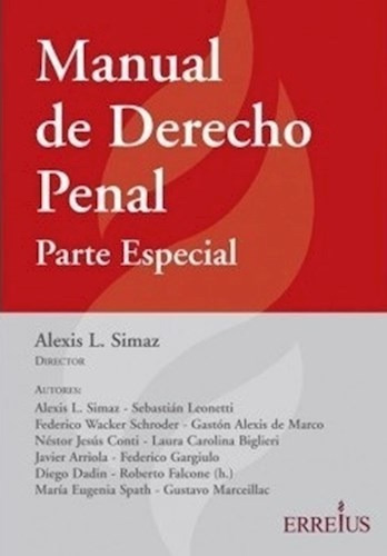 Libro Manual Derecho Penal ( Parte Especial ) De Alexis Leon