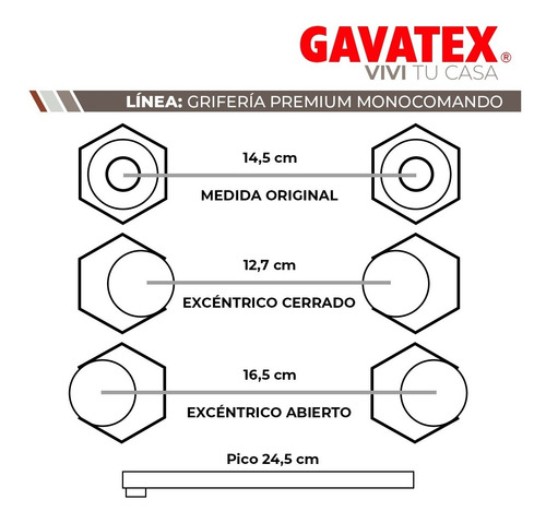 Imagen 5 de 10 de Grifería Monocomando Pico Largo Cocina Lavadero Pared Gx