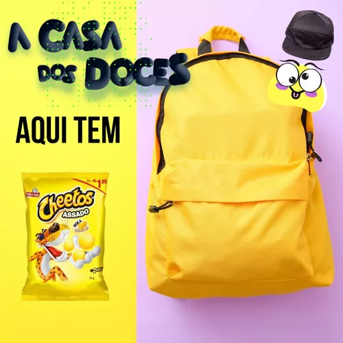 Caixa Cheetos bola Queijo Suíço com 10 unidades 37g Elma Chips