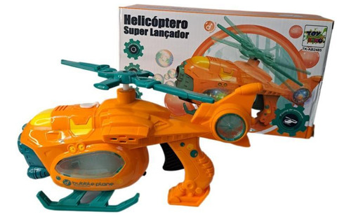 Helicóptero Mágico De Bolhas E Melodias Festa Verão