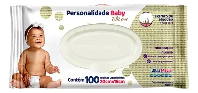 Lenço umedecida Personalidade baby pacote 100 unidades