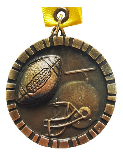 27 Medallas Metálicas Para Fútbol Americano Oro Y Plata