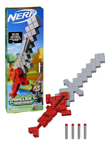 Lanzador Nerf Minecraft Heartstealer - Espada Roja
