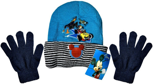 Kit Inverno Infantil - Gorro / Touca E Luvas - Mickey Disney