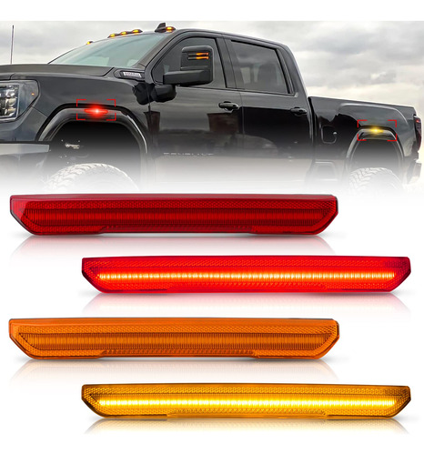 Bestview Conjunto Luz Marcador Lateral Para Gmc Sierra 2020