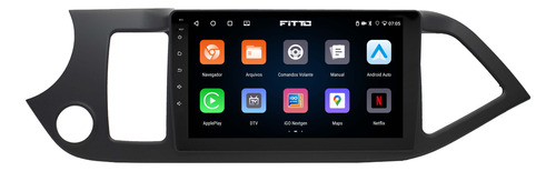 Multimidia Kia Picanto 13/18 9p Android 14 2gb 64gb Carplay