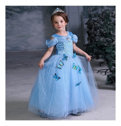 Disfraz De Princesa Cenicienta Para Niña, 9 Unidades