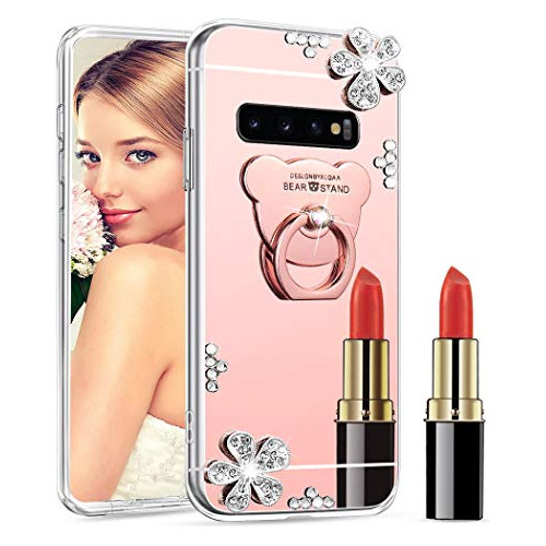 Funda Para Samsung Galaxy S10e Rosa Dorado Silicon Tpu Goma