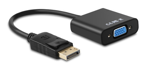 Imagen 1 de 10 de Adaptador Displayport A Vga Full Hd 1080p 1920 X 1200 Activo