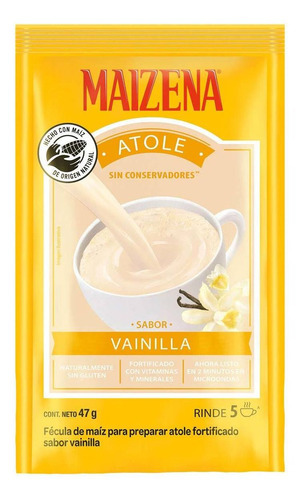 Fécula De Maíz Maizena Sabor Vainilla Natural Envase De 47g