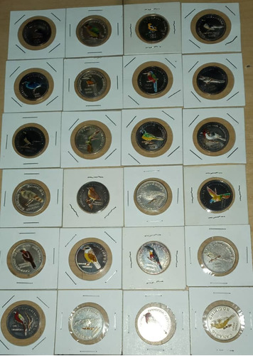 Medallas Pajaros De Venezuela Coleccion Completa Plata