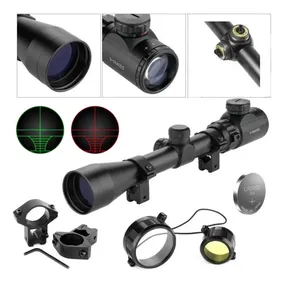 Mira Telescópica Mil Dot 3-9x40 Retículo Iluminado Montajes