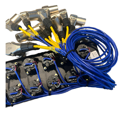 Painel Ui24 Com 20 Canais Combo + 22 Cabos Xlr 90° + 2 Lr