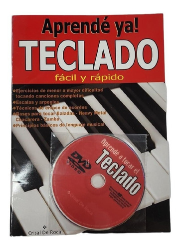 Metodo Aprende Tocar Teclado +dvd Crisal De Roca Musicapilar