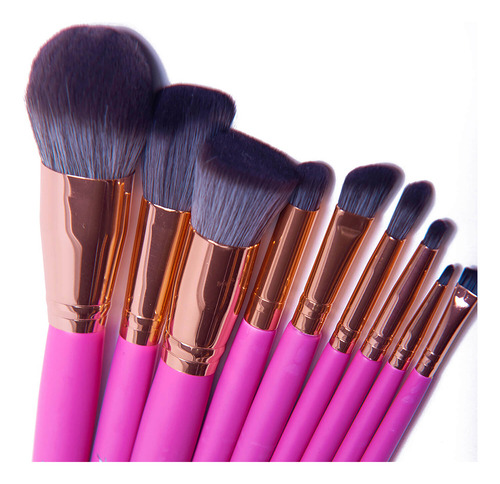Set De 24 Brochas Profesionales Brinzed Pink Arantza Color Rosa