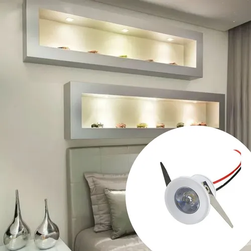Spot Led Mini Embutir Redondo 1w P/ Móveis Nicho | MercadoLivre Spot Led Mini Embutir Redondo 1w P/ Móveis Nicho | MercadoLivre