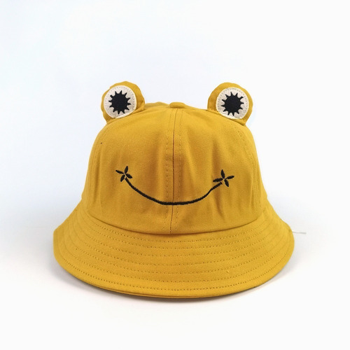 Sombrero De Cubo De Dibujos Animados De Rana Animal Lindo