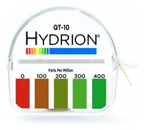 Comprar Tiras Reactivas Hydrion Sales Cuaternarias 0-400 Ppm Blanco