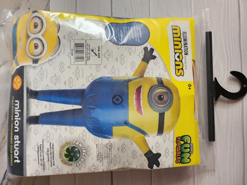 Imagen 2 de 5 de Disfraz Minion Stuart Inflable Niño Unixex