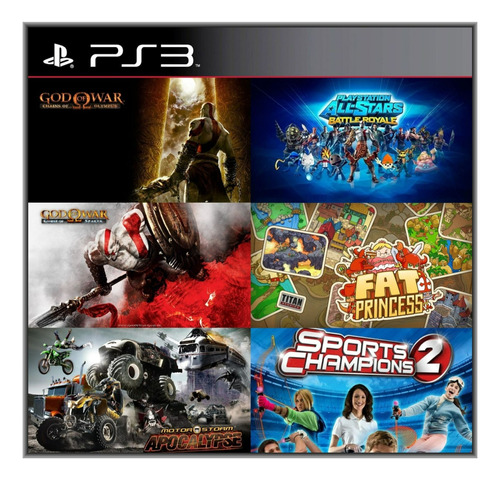 God Of War + Motorstorm + Ps All-stars Battle Royale ~ Ps3 