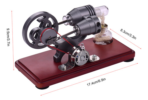 Motor Led Stirling Engine Para Adolescentes, Estilo Luz