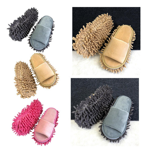 A 3 Pares De Mopa De Microfibra, Zapatillas, Mopa,