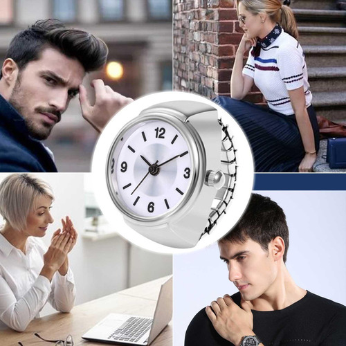 Anillos De Reloj Para Mujer Relojes De Dedo De Cuarzo Con Si