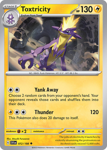 Cartas Pokemon Toxtricity 072/198 Svi Toxtricity 072/198 Svi Inglés (Usado)