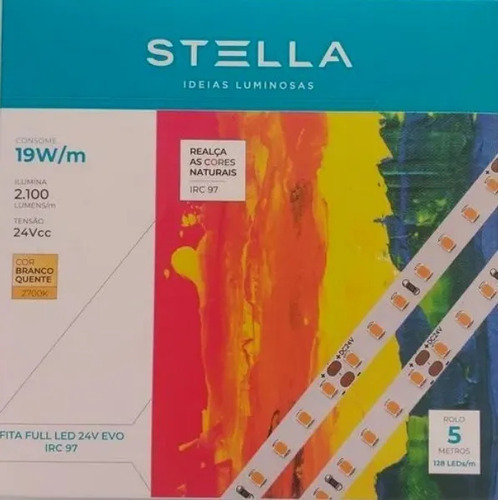 8x Stl21836/27 Fita Evo Full 19w/m 2700k 24v Ip20 5m Stella