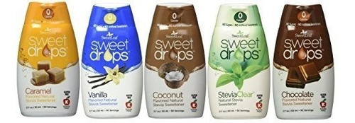Sweetleaf Sweet Drops Liquid Stevia Variety 5 Pack 1.7 Fl.