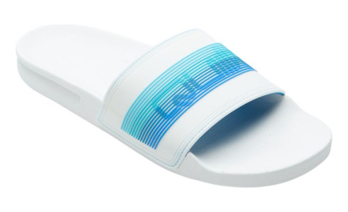 Sandalias Playa Quiksilver Rivi Wordmark Slide Blanco Hombre