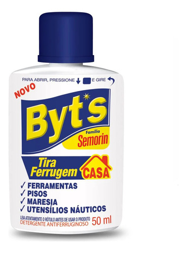 Byt's Semorin Tira Ferrugem Pisos Maresia Utensílios Naútico