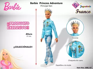 Barbie Aventura Princess Principe Ken - Mattel Original