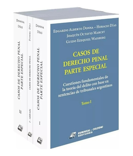 Casos De Derecho Penal Parte Especial - Donna 4 Tomos