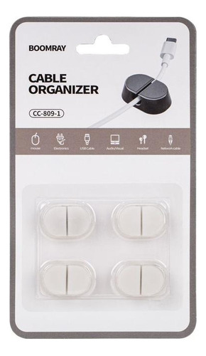 Organizador De Cables Adhesivo Para Escritorio Para 1 Cable