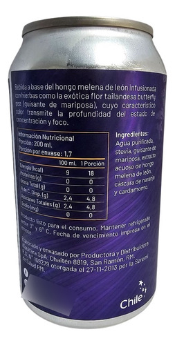 Elixir Fungi Melena De León Reishi Lata 355 Ml Pack 4 Ud