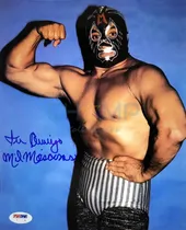 Comprar Foto Autografiada Mil Mascaras Wwe Wwf Cmll Aaa Lucha Libre