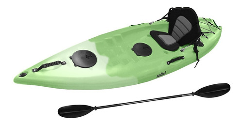 Bote Kayak Safari Wave P/ 1 Persona + Remo Y Compartimentos