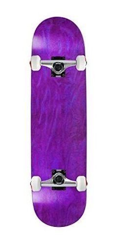 Moose Complete Skateboard Stained Purple