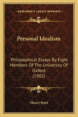 Libro Personal Idealism: Philosophical Essays By Eight Me...
