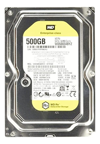 Wd Disco Duro De 500 Gb Re Empresa Sata Iii, 7200 Rpm, 64 Mb