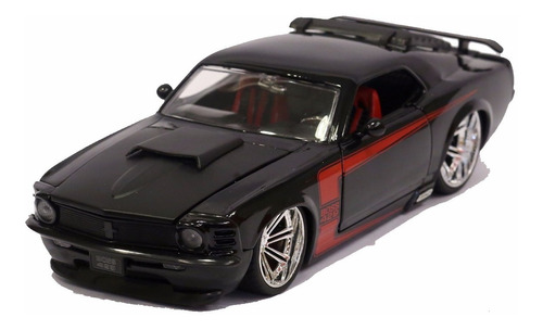 Miniatura Ford Mustang Boss 429 Preto 1970 Jada 1/24