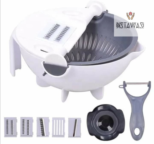 Imagen 3 de 3 de Cortador Rayador De Vegetales Con Escurridor Multiusos 5