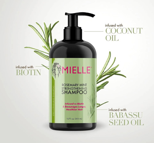 Kit Shampoo Acondicionador Y Aceite De Romero Mielle Organic